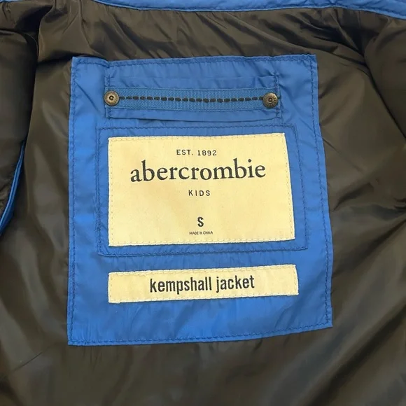 Abercrombie & Fitch Royal Blue Quilted Puffer Vest - Picture 4 of 4